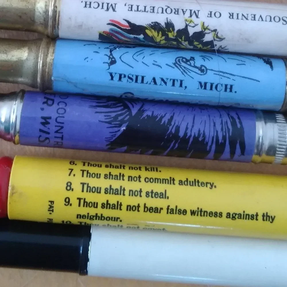 Vintage Bullet Pencils Castle Rock Marquette Michigan Feed (7)